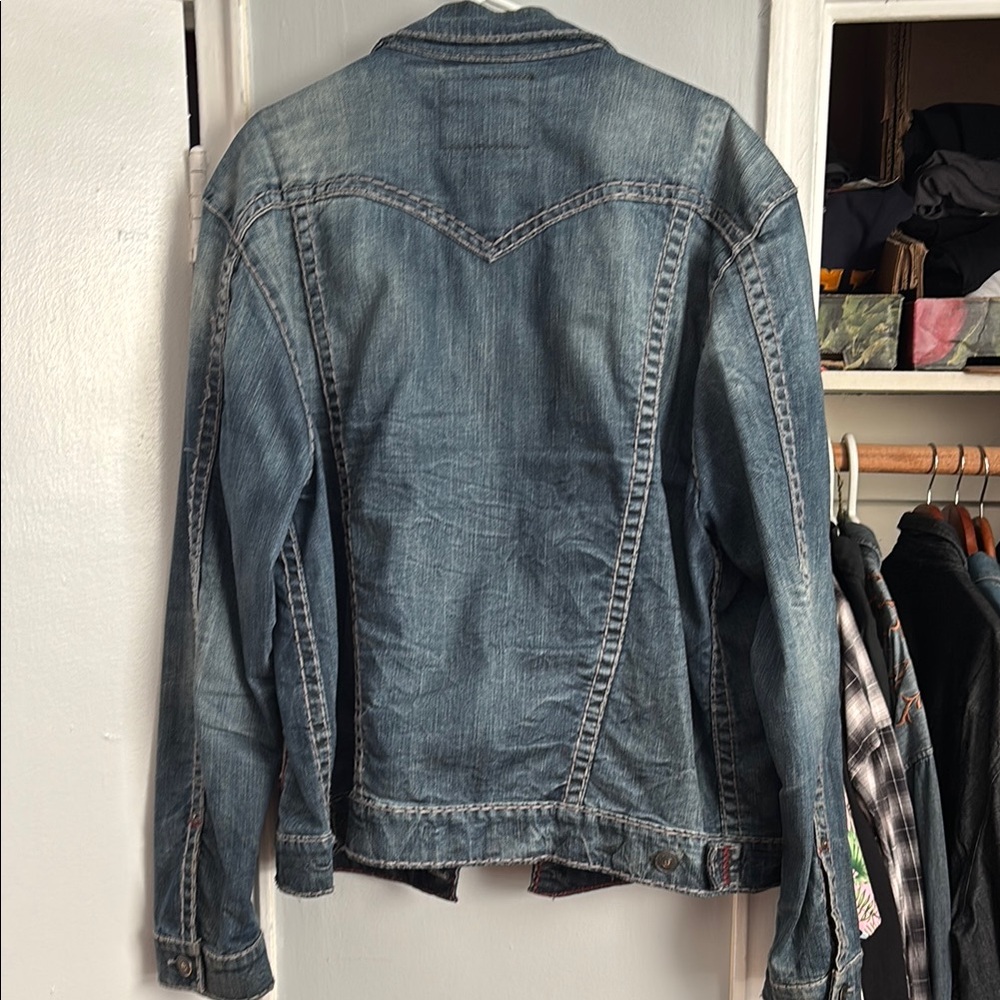 True Religion Blue Lightweight Denim Jacket - Picture 5 of 5